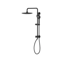 American Standard Spectra Versa 4-Spray Round 24 In. Wall Bar Shower Kit With Hand Shower 1.8 GPM In Matte Black -The Home Depot matte black american standard wall bar shower kits 1029072430 40 1000
