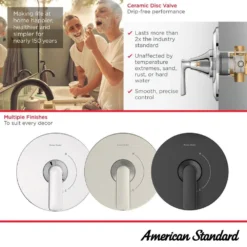 American Standard Spectra Versa 4-Spray Round 24 In. Wall Bar Shower Kit With Hand Shower 1.8 GPM In Matte Black -The Home Depot matte black american standard wall bar shower kits 1029072430 4f 1000
