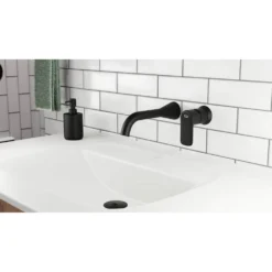 American Standard Aspirations Single Handle Wall Mounted Faucet In Matte Black 11 American Standard Aspirations Single Handle Wall Mounted Faucet In Matte Black -The Home Depot matte black american standard wall mounted faucets 7061461 243 31 1000