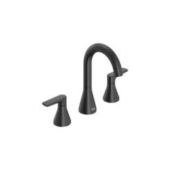 American Standard Aspirations 8 In. Widespread 2-Handle Bathroom Faucet With Drain Matte Black