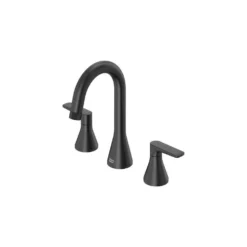 American Standard Aspirations 8 In. Widespread 2-Handle Pull Out Bathroom Faucet With Drain Matte Black -The Home Depot matte black american standard widespread bathroom faucets 7061821 243 1d 1000