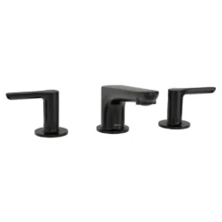 American Standard Studio S 8 In. Widespread 2-Handle Low Spout Bathroom Faucet In Matte Black