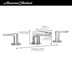 American Standard Studio S 8 In. Widespread 2-Handle Low Spout Bathroom Faucet In Matte Black -The Home Depot matte black american standard widespread bathroom faucets 7105857 243 a0 1000