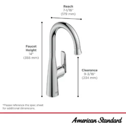 American Standard Aspirations Single Handle Pull-Down Bar Faucet In Matte Black / Brushed Cool Sunrise 9 American Standard Aspirations Single Handle Pull-Down Bar Faucet In Matte Black / Brushed Cool Sunrise -The Home Depot matte black brushed cool sunrise american standard bar faucets 1048274240 40 1000