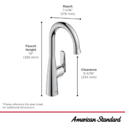 American Standard Aspirations Single Handle Pull-Down Bar Faucet In Matte Black / Stainless Steel 7 American Standard Aspirations Single Handle Pull-Down Bar Faucet In Matte Black / Stainless Steel -The Home Depot matte black stainless steel american standard bar faucets 1048274230 40 1000