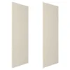 American Standard 36 In. X 98 In. 2-Piece Glue-Up Alcove Side Shower And Bath Wall Set In Natural Creme