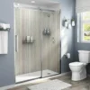 American Standard Passage 32 In. X 60 In. X 72 In. 4-Piece Glue-Up Alcove Shower Wall In Pewter Travertine