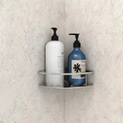 American Standard Passage 60 In. X 72 In. 2-Piece Glue-Up Alcove Shower Wall With Corner Shelf In Platinum Marble -The Home Depot platinum marble american standard alcove shower walls surrounds p2693 374 66 1000