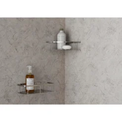 American Standard Passage 60 In. X 72 In. Right Drain 4-Piece Glue-Up Alcove Shower Wall, Shelf, Door And Base Kit In Platinum Marble -The Home Depot platinum marble american standard shower stalls kits p2739rho 374 44 1000