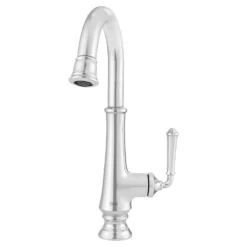 The Home Depot 50 American Standard Delancey Single-Handle Pull-Down Bar Faucet With Pull-Down Spray In Polished Chrome