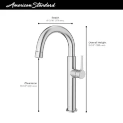 American Standard Studio S Single-Handle Bar Faucet With Pull Down Spray Handle In Polished Chrome -The Home Depot polished chrome american standard bar faucets 4803410 002 40 1000