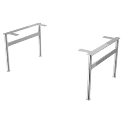 American Standard Studio S Vanity Leg Set In Polished Chrome -The Home Depot polished chrome american standard bathroom vanity parts 8722000 002 c3 1000