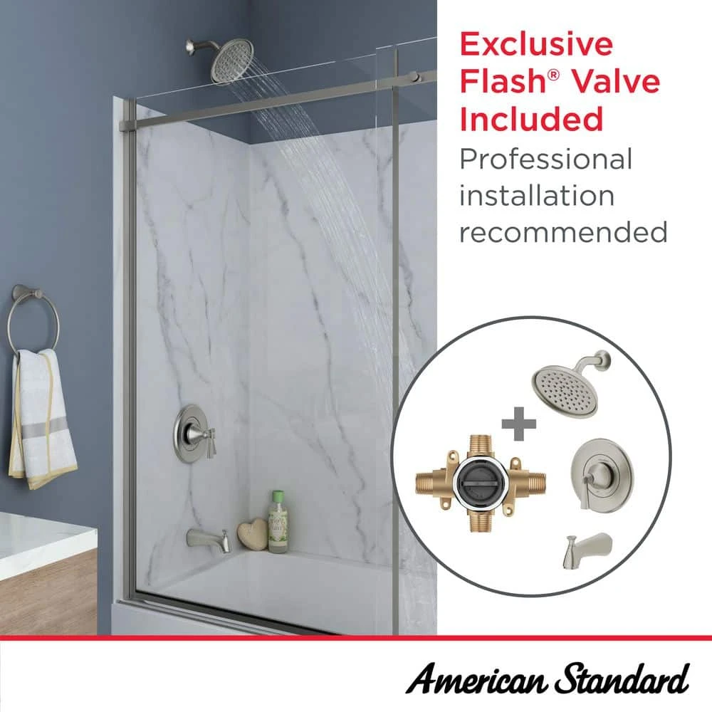American Standard Rumson Single-Handle 1-Spray Tub And Shower Faucet With 1.8 GPM In Polished Chrome Valve Included 5 American Standard Rumson Single-Handle 1-Spray Tub And Shower Faucet With 1.8 GPM In Polished Chrome Valve Included - Image 5