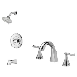 American Standard Chatfield Single-Handle 3-Spray Tub And Shower Faucet And 8 In. Widespread Bathroom Faucet Set In Polished Chrome