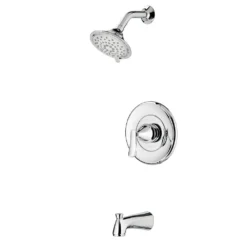 American Standard Chatfield Single-Handle 3-Spray Tub And Shower Faucet And 8 In. Widespread Bathroom Faucet Set In Polished Chrome -The Home Depot polished chrome american standard bathtub shower faucet combos chatts8wsch bnd a0 1000