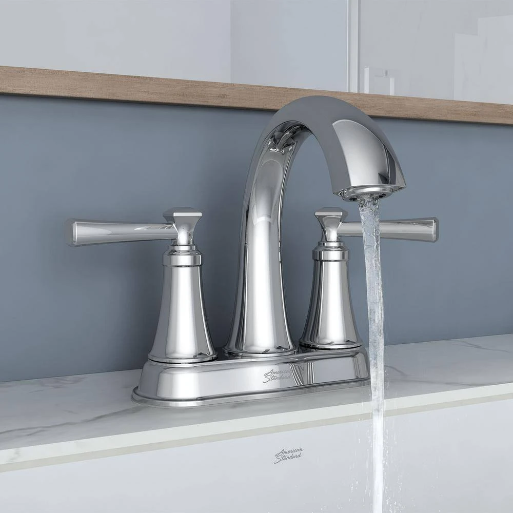 American Standard Rumson 4 In. Centerset Bathroom Faucet And Single-Handle 1-Spray Tub And Shower Faucet Set In Polished Chrome 11 American Standard Rumson 4 In. Centerset Bathroom Faucet And Single-Handle 1-Spray Tub And Shower Faucet Set In Polished Chrome - Image 11