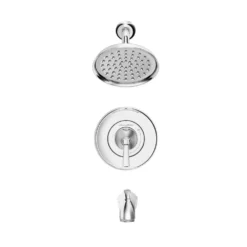 American Standard Rumson 8 In. Widespread Bathroom Faucet And Single-Handle 3-Spray Tub And Shower Faucet Set In Polished Chrome -The Home Depot polished chrome american standard bathtub shower faucet combos rumson8tsch d4 1000