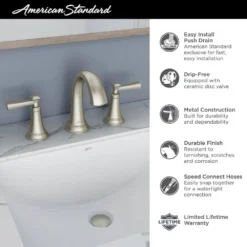 American Standard Rumson Widespread Bathroom Faucet Set And SingleHandle 3-Spray Tub And Shower Faucet In Polished Chrome (Valve Included) -The Home Depot polished chrome american standard bathtub shower faucet combos rumsonts2widech 77 1000