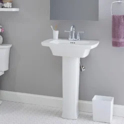 American Standard Edgemere 4 In. Centerset 2-Handle Bathroom Faucet With Metal Speed Connect Drain In Chrome -The Home Depot polished chrome american standard centerset bathroom faucets 7018201 002 1d 1000