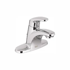 American Standard Colony Pro 4 In. Centerset Single-Handle Low-Arc Bathroom Faucet With 50/50 Pop-Up Assembly In Polished Chrome