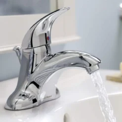 American Standard Reliant 4 In. Centerset Single-Handle Low Arc Bathroom Faucet With Speed Connect Drain In Chrome -The Home Depot polished chrome american standard centerset bathroom faucets 7385 000 002 a0 1000