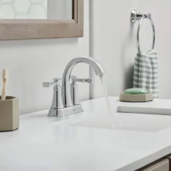 American Standard Rumson 4 In. Centerset Double Handle Bathroom Faucet In Polished Chrome (2-pack) 18 American Standard Rumson 4 In. Centerset Double Handle Bathroom Faucet In Polished Chrome (2-pack) -The Home Depot polished chrome american standard centerset bathroom faucets 7417202 002 4f 1000