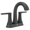 American Standard Becklow 4 In. Centerset Double Handle Bathroom Faucet With Drain Kit Included In Matte Black
