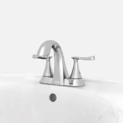 American Standard Chatfield 4 In. Centerset 2-Handle Bathroom Faucet In Polished Chrome (Set Of 2) -The Home Depot polished chrome american standard centerset bathroom faucets chat4csch bndle c3 1000