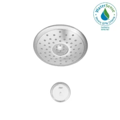 American Standard Spectra+ 4-Spray 7 In. Single Wall Mount Fixed Shower Head In Polished Chrome -The Home Depot polished chrome american standard fixed shower heads 9038474 002 1d 1000