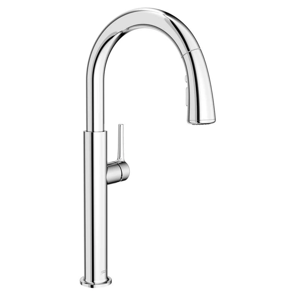 American Standard Studio S Single-Handle Pull-Down Sprayer Kitchen Faucet With Dual Spray In Polished Chrome 1 American Standard Studio S Single-Handle Pull-Down Sprayer Kitchen Faucet With Dual Spray In Polished Chrome