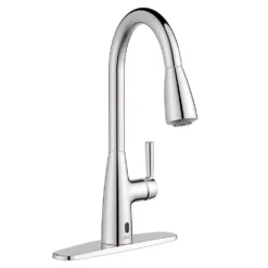 American Standard Single-Handle Fairbury 2S Touchless Pull Down Sprayer Kitchen Faucet With Soap Dispenser In Polished Chrome