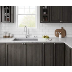 American Standard Single-Handle Fairbury 2S Touchless Pull Down Sprayer Kitchen Faucet With Soap Dispenser In Polished Chrome -The Home Depot polished chrome american standard pull down kitchen faucets 7418381 002 c3 1000