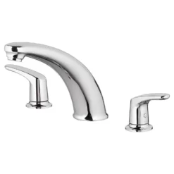 American Standard Colony PRO 2-Handle Deck-Mount Roman Tub Faucet For Flash Rough-in Valves In Polished Chrome -The Home Depot polished chrome american standard roman tub faucets t075920 002 40 1000