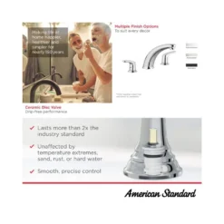 American Standard Colony PRO 2-Handle Deck-Mount Roman Tub Faucet For Flash Rough-in Valves In Polished Chrome -The Home Depot polished chrome american standard roman tub faucets t075920 002 4f 1000
