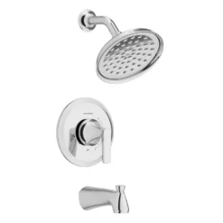 American Standard Becklow 1-Handle Wall Mount Shower Trim Kit In Polished Chrome With Valve-1.8 GPM