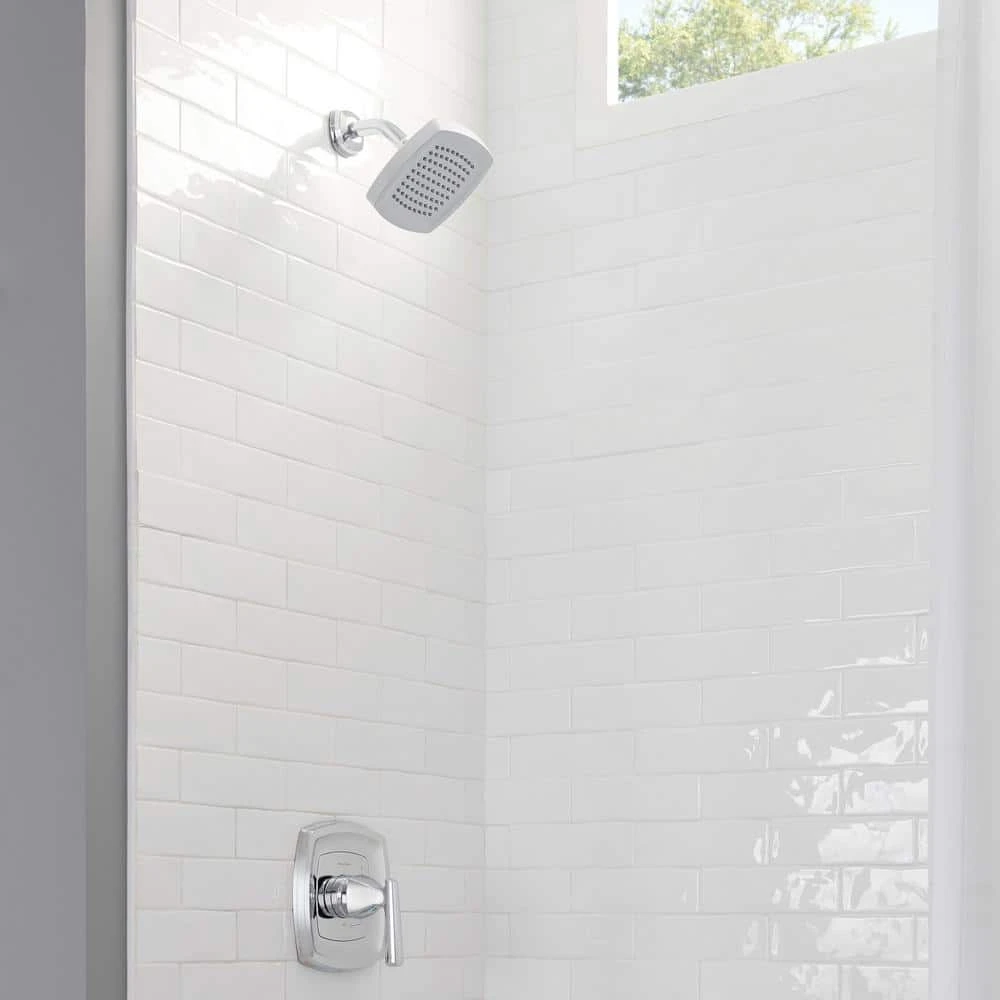 American Standard Edgemere 1-Handle Shower Faucet Trim Kit For Flash Rough-in Valves In Polished Chrome (Valve Not Included) 2 American Standard Edgemere 1-Handle Shower Faucet Trim Kit For Flash Rough-in Valves In Polished Chrome (Valve Not Included) - Image 2