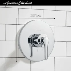American Standard Aspirations Single-Handle Wall Mount Tub And Shower Trim In Polished Chrome - 1.75 GPM (Valve Not Included) -The Home Depot polished chrome american standard shower bathtub trim kits tu061508 002 a0 1000
