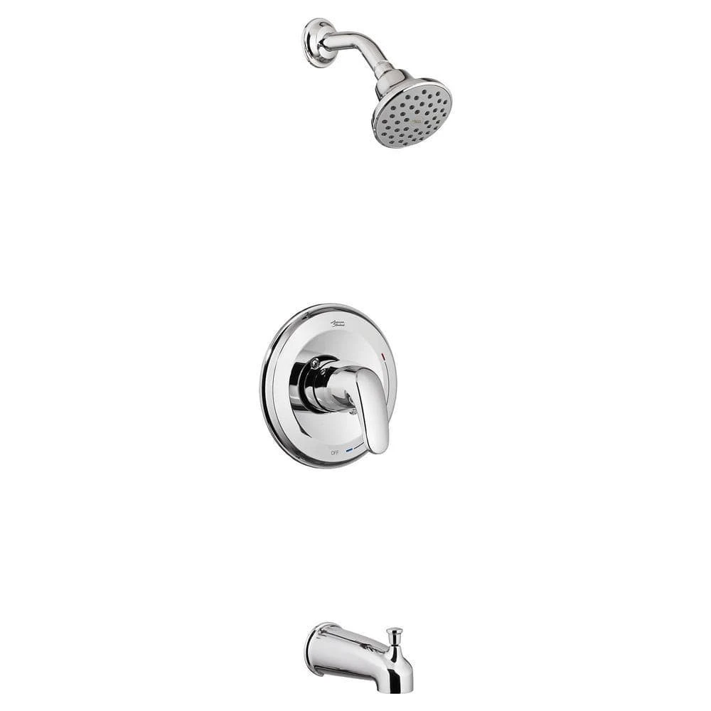 American Standard Colony PRO 1-Handle Water Saving Tub And Shower Trim Kit For Flash Valves In Polished Chrome (Valve Not Included) 1 American Standard Colony PRO 1-Handle Water Saving Tub And Shower Trim Kit For Flash Valves In Polished Chrome (Valve Not Included)