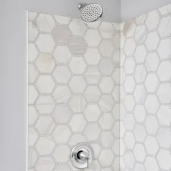 American Standard Rumson Single-Handle 1-Spray Shower Faucet With 1.8 GPM In Polished Chrome Valve Included -The Home Depot polished chrome american standard shower faucets 7417501 002 31 1000