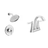American Standard Rumson 4 In. Centerset Bathroom Faucet And Single-Handle 1-Spray Shower Faucet In Polished Chrome (Valve Included)