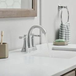 American Standard Rumson 4 In. Centerset Bathroom Faucet And Single-Handle 1-Spray Shower Faucet In Polished Chrome (Valve Included) -The Home Depot polished chrome american standard shower faucets rumsonsocentrch 76 1000