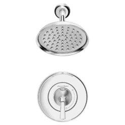 American Standard Rumson 4 In. Centerset Bathroom Faucet And Single-Handle 1-Spray Shower Faucet In Polished Chrome (Valve Included) -The Home Depot polished chrome american standard shower faucets rumsonsocentrch d4 1000
