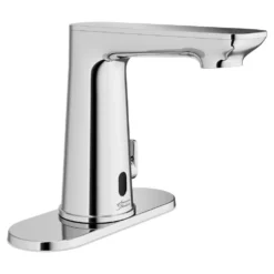 American Standard Clean IR DC Powered Touchless Single Hole Bathroom Faucet In Polished Chrome