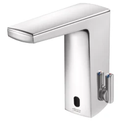 American Standard Paradigm Selectronic Battery Powered Single Hole Touchless Bathroom Faucet With SmarTherm 0.35 GPM In Polished Chrome -The Home Depot polished chrome american standard single hole bathroom faucets 7025303 002 77 1000