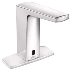 American Standard Paradigm Selectronic Base Model AC Powered Single Hole Touchless Bathroom Faucet With 0.5 GPM In Polished Chrome -The Home Depot polished chrome american standard single hole bathroom faucets 702b105 002 66 1000