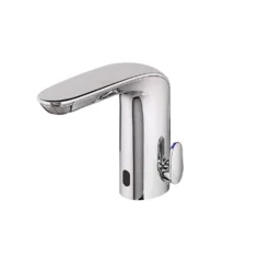 American Standard NextGen Battery Powered Single Hole Touchless Bathroom Faucet With SmartTherm Safety Shut-Off 1.5 GPM In Chrome -The Home Depot polished chrome american standard single hole bathroom faucets 7755315 002 1d 1000
