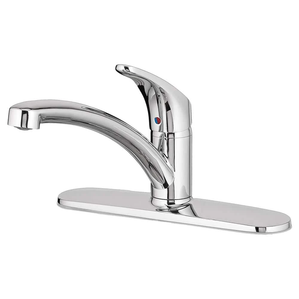 American Standard Colony Pro Single-Handle Standard Kitchen Faucet With Side Spray And Deck Plate In Polished Chrome 3 American Standard Colony Pro Single-Handle Standard Kitchen Faucet With Side Spray And Deck Plate In Polished Chrome - Image 3