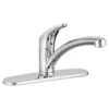 American Standard Colony Pro Single-Handle Standard Kitchen Faucet With Side Spray And Deck Plate In Polished Chrome