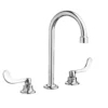 American Standard Monterrey 8 In. Widespread 2-Handle 0.5 GPM Gooseneck Bath Faucet With Vandal Resistant Lever Handles In Polished Chrome