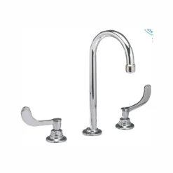 American Standard Monterrey 8 In. Widespread 2-Handle 1.5 GPM Gooseneck Bathroom Faucet With Laminar Flow In Polished Chrome